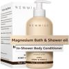 New Miuz Magnesium InShower Body Conditioner Soft Skin Post Shower Care Moisturizer for Body Legs Bath Oil for Dry Skin Shea Butter Honey Vanilla Self Care Spa Gift view 1