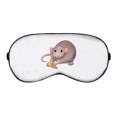 Azeeda 'Rat Eating Cheese' Sleep/Travel Eye Mask (EY00018641)
