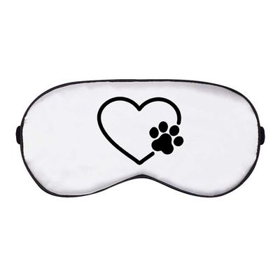 Azeeda 'Paw & Love Heart' Sleep/Travel Eye Mask (EY00015504)