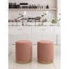 Sufeasdf Aimeryup Dressing Table Cosmetic Stool Low Round Manicure Stool Chairs with Cloth Fabrics Seat Cushion 33X40CM(Size:33X40CM,Color:G) view 4