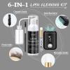 EMEDA Lash Shampoo Kit Cleaning Bath - Eyeash Cleanser for Extensions, USB Mini Portable Fan Brush Wash Bottle, Oil Free Lash Foam Safe for Natural Eyelash Shampoo for Extensions view 2