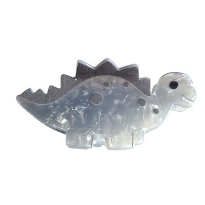Ankylosaurus Dinosaur Hair Clip,Acrylic Hair Clip,Small Claw Clip for Women, 1 Count (Pack of 1)