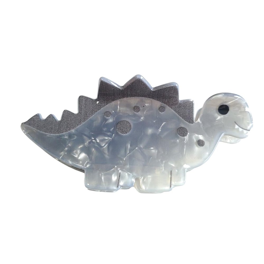 Ankylosaurus Dinosaur Hair Clip,Acrylic Hair Clip,Small Claw Clip for Women, 1 Count (Pack of 1)