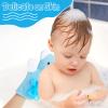 2 Pcs Kids Shower Loofah Cute Animal Kid Bath Gloves Loofah Body Scrubber for Showers Kids Sponges Exfoliating Bath Mitt Shower Washing Gloves for Baby Gentle Soft and Easy to Lather (Bear Frog) view 2