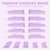 Lomansa Lash Lift Pads Silicone Shields for Lash Lamination Eyelash Lift Shields Reusable Eyelash Curling and Lifting Tools (Purple) view 2