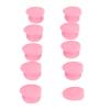 10pcs Silicone Lip Brush Covers Suction Cup Prevent Lost, Dust Proof For Makeup Bag Storage view 3