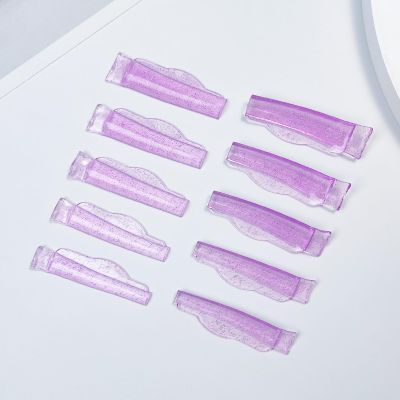 Lomansa Lash Lift Pads Silicone Shields for Lash Lamination Eyelash Lift Shields Reusable Eyelash Curling and Lifting Tools (Litter Purple)