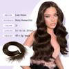 Quantum Love Tape in Hair Extensions Human Hair 14 Inches Hair Extensions Real Human Hair 20pcs Invisible Seamless Skin Weft Tape in Hair Extension for Women2# view 3