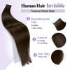 Quantum Love Tape in Hair Extensions Human Hair 14 Inches Hair Extensions Real Human Hair 20pcs Invisible Seamless Skin Weft Tape in Hair Extension for Women2# view 4