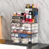 Acrylic Clear Make up Organizers And Storage for Vanity,Bathroom Skincare Organizer With 8 Drawer for Dresser,Plastic Desk Accessories Organization,Cosmetic Organizer Countertop for Beauty,Skin Care view 2