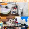 Acrylic Clear Make up Organizers And Storage for Vanity,Bathroom Skincare Organizer With 8 Drawer for Dresser,Plastic Desk Accessories Organization,Cosmetic Organizer Countertop for Beauty,Skin Care view 4