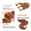 #30 Body Wave Bundles Light Brown Human Hair Bundles Grade 8A Brazilian Remy Hair Weaves Extensions For Women 12 14 16 Inch view 3