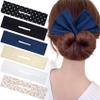 CustomyLife 6pcs Bun Makers - Flexible Donut Twister, French Curl Hair Clips and Accessories for Women's Long, Thick or Thin Hair view 1