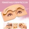 5D Silicone Replaceable Eyebrow Tattoo Practice Skin Reusable Eye Brow Practice Training Mannequin Board Kit with 2pcs Practice Pads Micro Dpray Plastic Eyebrow Fake Skin On Eyebrows view 2