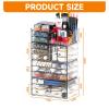 Acrylic Clear Makeup Organizer Countertop,Stackable Skincare Organizer for Vanity With 11 Drawer,Large Plastic Desk Accessories Organization,Bathroom Cosmetic Organizer Countertop for Beauty,Skin Care view 3