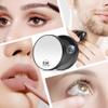 10x Magnifying Mirror, Makeup Mirror with Suction Cup, Magnifying Mirrors with 2 Tweezers, Stick on Bathroom Mirror for Portable Eyebrow Plucking, Suitable for Makeup view 3