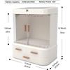 WBRSybUS Makeup Organizer with LED Mirror,Large Capacity Dust and Waterproof Cosmetic Organizer with Drawers for Cosmetic Display view 3