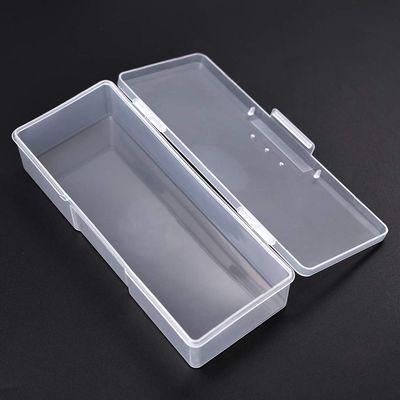 siyuwuro Nail Art Plastic Tool Box Nail Art Storage Box For Manicure & Pedicure Tools (White)