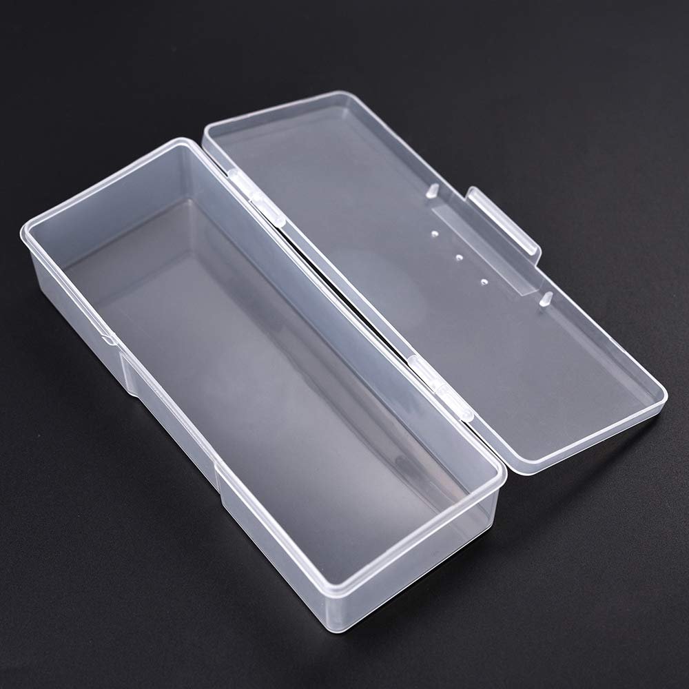 siyuwuro Nail Art Plastic Tool Box Nail Art Storage Box For Manicure & Pedicure Tools (White)
