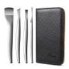 FVION Professional Pedicure Knife Set, 4PCS Ingrown Toenail Removal Blades Kit, Stainless Steel Callus Shaver Foot Blades - Silver view 1