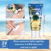 Dansib 24 Pcs Mini Sunscreen Bulk for Summer Wedding Party Spf 30 Water Resistant Sunscreen Lotion Bulk 1oz Travel Size for Thank You Gifts Wedding Party Supplies(White Cream,Vacation) view 2