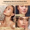 Contour Stick Makeup Set, 2024 New Face Stick Cream Blush, Bronzer Stick, Highlighter Stick for Face with Makeup Brush, Long Lasting & Natural Matte Contour Sticks for Beginner, 3 Colors (#01, 03, 05) view 3