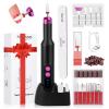 SAVILAND Electric Nail Drill Professional: 20000RPM Cordless Electric Nail File with Base Rechargeable Nail Drill for Gel Acrylic Nails Remove Polish Manicure Pedicure Salon at Home view 1