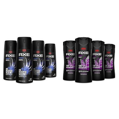Axe Phoenix Deodorant & Excite Body Wash Bundle (4 Packs)