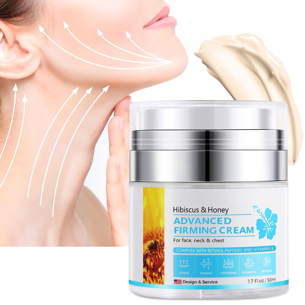 Lucoss Neck and Face Firming Cream, Lifting, Firming & Hydrating Anti Wrinkle Cream for Women, Skin Tightening Lifting Cream -50ml