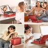 JUSRON Travel Makeup Bag (Red, Medium) view 4