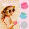 2 Pack Kids Sunscreen Applicator,Sunblock Buddy Brush with Protective Case,Sun Lotion Applicator Sun Cream Brush Set with Cleaning Pad view 2