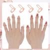 10pcs Wudu Nail Rings, Adjustable Fingernail Rings Reusable Metal Finger Nail Rings for Women Detachable Nails Jewelry Fingertip Gift Decorations for Wearing Manicure Nails(Rose Gold) view 4