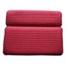 FANCYPUMPKIN Luxury Headrest Home Spa Bath Pillows with Strong Suction Cups for Bathtub/Hot Tub Back Support-Red view 1