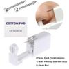 Lyuxzad Nose Piercing Gun - 2 Pack Self Nose Piercing Kit Unit Disposable Nose Piercing Gun with Nose Stud Piercing Kit Tool for Cartilage Tragus Helix Piercing Gun Piercing Jewelry (Silver beans) view 2