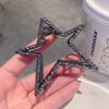 1 Pack Metal Hair Claw Clips - Black Star Design, Non-slip Strong Hold Jaw Clips for Thick or Thin Hair, Cute Ponytail Holders for Women & Girls view 2