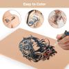 10 Pcs Practice Skins, 3mm Thick 12"x8" Double-Sided Fake Skin Pads for Tattoo, Microblading - Silicone Practice Pads for Enthusiasts, Beginners, Artists view 3