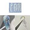 HIOPOIUYT Soft Silicone Jellyfish Moulds Nail Art Dropper Mold Convenient Nail Art Molds Resin Craft Nail Casting Moulds Jellyfish Nail Molds view 2