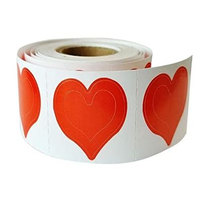 NinthAvenue Basics 3 Way Heart Tanning Stickers | 120 Pack | Triple Heart Spray Tanning, Mobile Airbrush, Tanning Salon, Laying Outdoors, Quality Body Decals That Measure Your Tanning Progress, Red