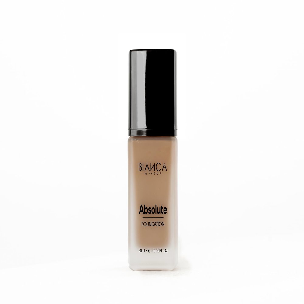 Absolute Foundation | Bianca Makeup | Liquid Foundation with Full Coverage | Shine and Oil Control | 24-hour Wear | Water and Humidity Resistant | Various Shades (Toast, 0.10 Fl Oz)