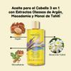 Generic Aceite para el Cabello 3 en 1 con Extractos Oleosos de Argn, Macadamia y Monoi de Tahit, Clear view 2