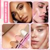 3 Colors Fairy Dust Highlight Patting Powder,Magic Polvo De Hadas Highlighter Makeup,Body Glitter Face Blusher Patting Powder,Daily Party Halloween Christmas Body Contouring Shimmer3PCS view 3
