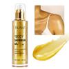 Body Shimmer Oil 100ml, Moisturizing Long Lasting Body Luminizer Face Brightener, Waterproof Liquid Illuminator, Shimmer Glow Highlighter Summer Glowing Tan Makeup (#02 Gold) view 1