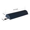 MASTER HEALTH PRODUCT Massage Bolster,Pillow Cushion Pillow, PU Upholstery, 100% Memory Foam, for Massage/Spa/Beauty/Tattoo/Back Pain Relief (Royal Blue, 6" Half Round) view 2