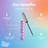 Hunny Bunny Peptide Lash XL - Serum For More Volume, Fuller and Healthier Look - Non-Irritating Formula For Length - Untinted Eyelash Serum Safe For Sensitive Eyes | 60-Day Supply (5mL) Made in USA view 2