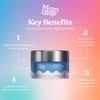Hunny Bunny Corrective Anti-Aging Night Cream & Mask Hybrid with Peptides, Hyaluronic Acid & Squalane  2-in-1 Firming, Hydrating & Anti-Wrinkle Treatment, 30mL - Made in USA view 2