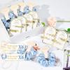 12 PCS Silk Satin Soft Blue Hair Accessories - Bridesmaid Proposal Favors with Hair Clips, Scrunchies, and Bridal Shower Gifts for Women and Girls view 2