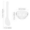 Beaupretty Facial Mask Mixing Bowls Set with Spatula Stick 5Pcs Clear Plastic Diy Spa Beauty Tool for Salon and Home Use view 2