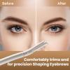 COSYLIFE Eyebrow Razor Dermaplaning Tool with 10 Blade Refills Exfoliating Face Razors for Women Facial Razor for Peach Fuzz and Eyebrow Hair Removal view 3
