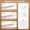 COSYLIFE Eyebrow Razor Dermaplaning Tool with 10 Blade Refills Exfoliating Face Razors for Women Facial Razor for Peach Fuzz and Eyebrow Hair Removal view 4
