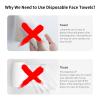 400 Count Disposable Face Towel Soft Faces Clean Towel 100% Cotton Face Tissues Extra Thick Extra Large Lint-free Facial Cleansing Tissue For Sensitive Skin Makeup Remover Facial Cleansing view 4
